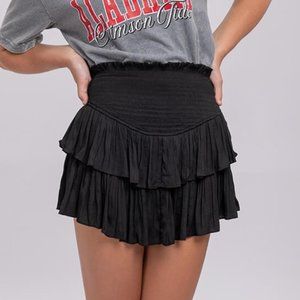 BLACK MUSTARD SEED MINI SKORT NWOT SIZE M